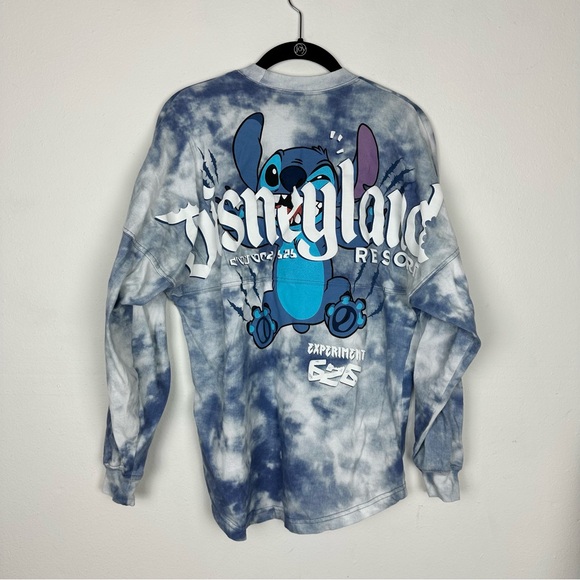 Disney Tops - Disneyland Stitch Spirit Jersey Blue Tie Dye Size XS